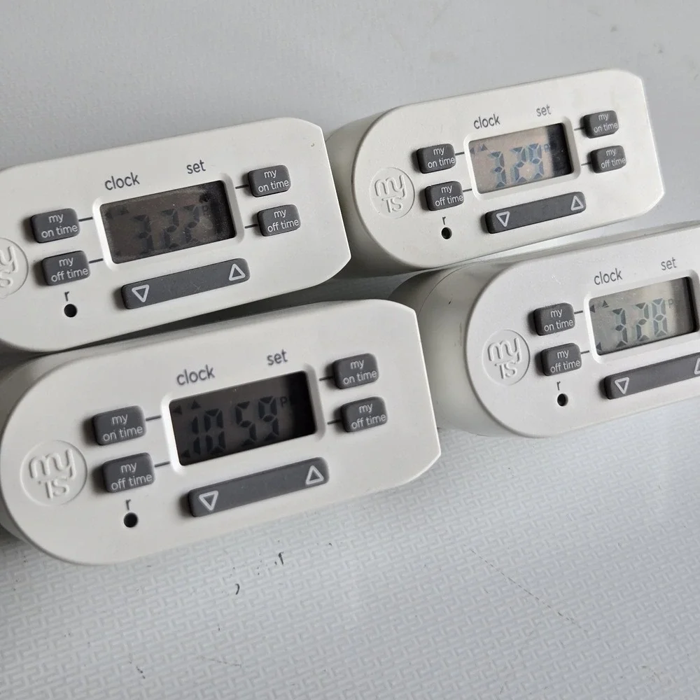 4 myTouchSmart Indoor Simple Set Plug-In Digital Timer Bar Programmable
